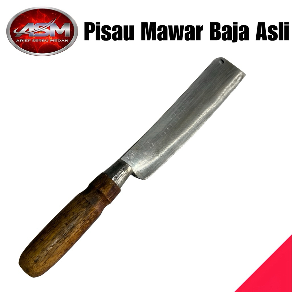 Pisau Mawar Besar Baja Asli Serbaguna Misran