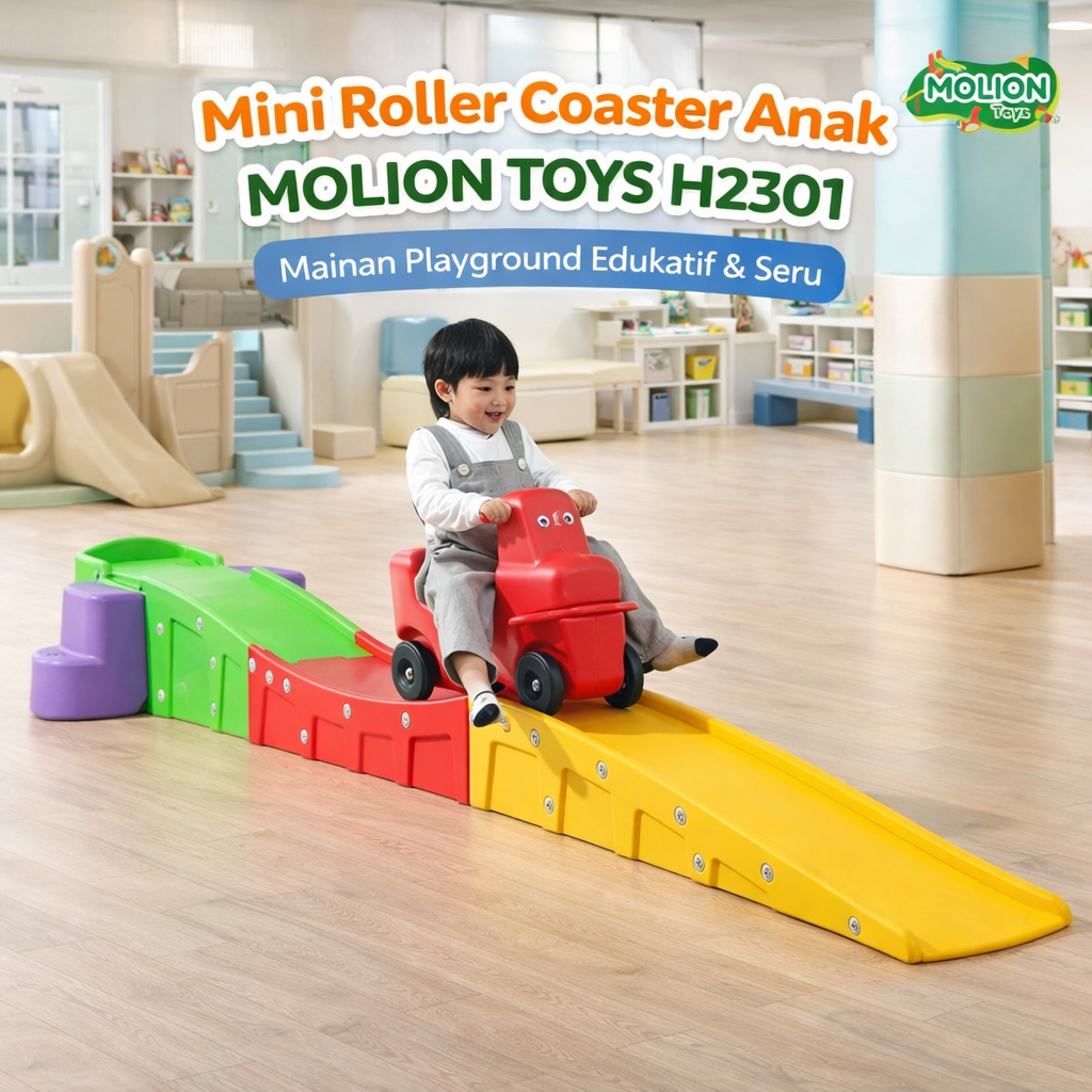 Mini Roller Coaster Anak MOLION TOYS H2301 – Mainan Playground Edukatif & Seru