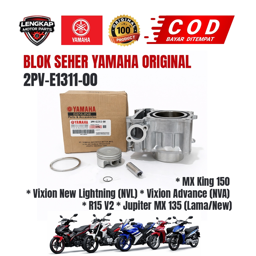 BLOK SEHER 2PV KODE : 2PV-E1311-00 ORIGINAL YAMAHA MX KING 150 - VIXION R - VIXION LED/NVA/NVL - XAB