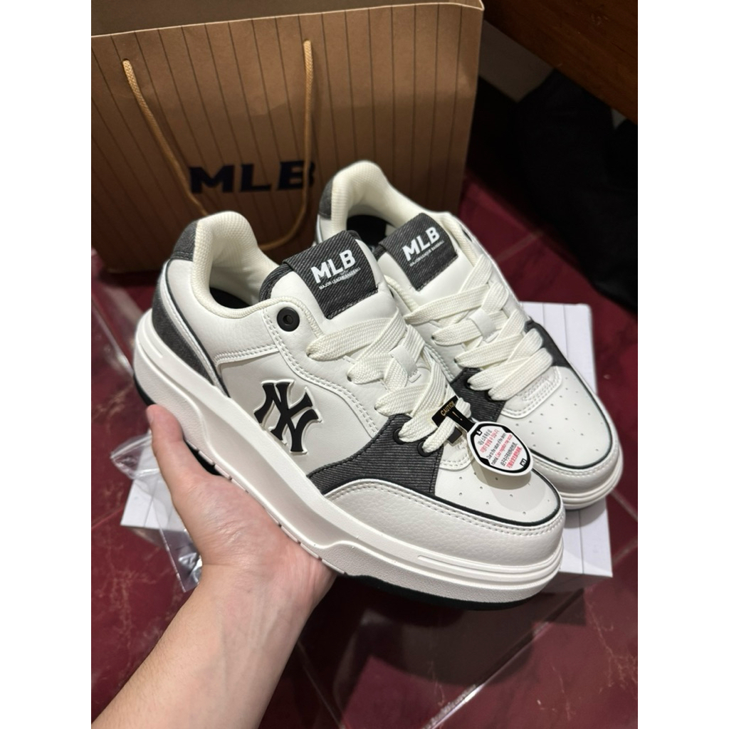 Sepatu MLB chunky liner denim Original