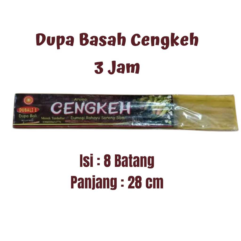 Dupa Cengkeh Hio Basah 3 Jam Handmade Dari Bali