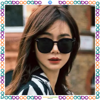 A17 Kacamata Sunglasses Hitam Gelap Pria Wanita Kotak Bulat Gaya Fashion Korea Viral Trendy Kekinian