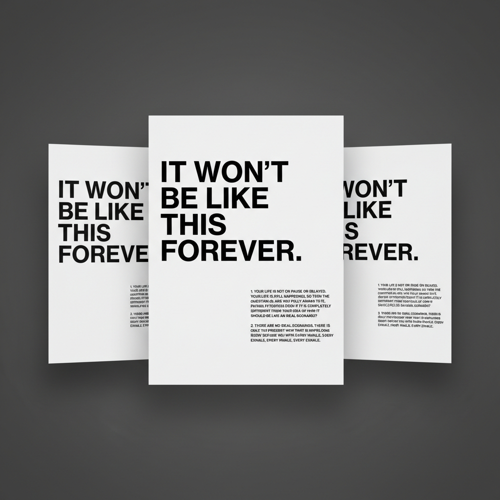 Hiasan Dinding Estetik Kamar Cowok Cewek - Poster QuoteBlack & White