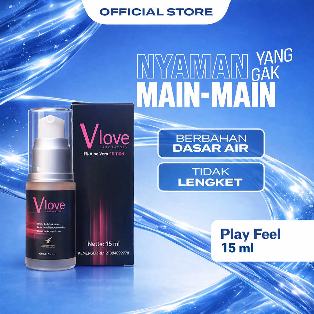 Vlove Original 15ml Pilihan Tepat Gel Pelumas Lubricant BPOM Halal COD