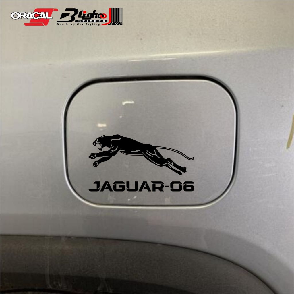 BLIGHOO Cutting Sticker Jaguar 06 15cm Stiker Tangki dan Kaca Mobil Keren
