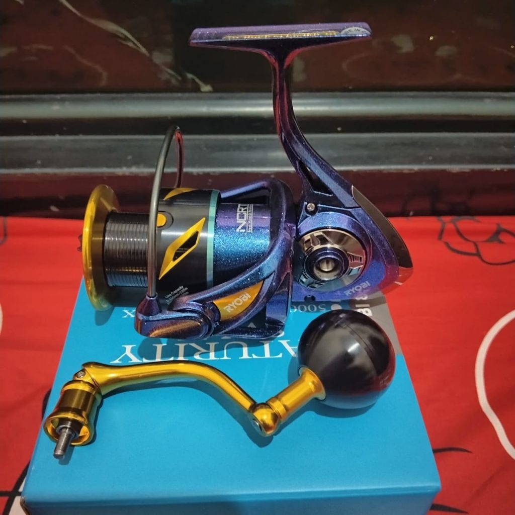 Reel Pancing Ryobi Maturity SW II 6000 Power Handle Metal Body