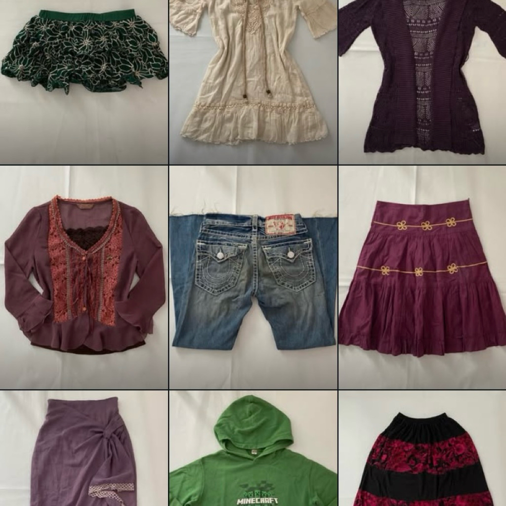 (UPDATED 12/02) dress atasan rok top skirt mori kei, vintage, y2k, gothic, fairy, fairycore, grunge,