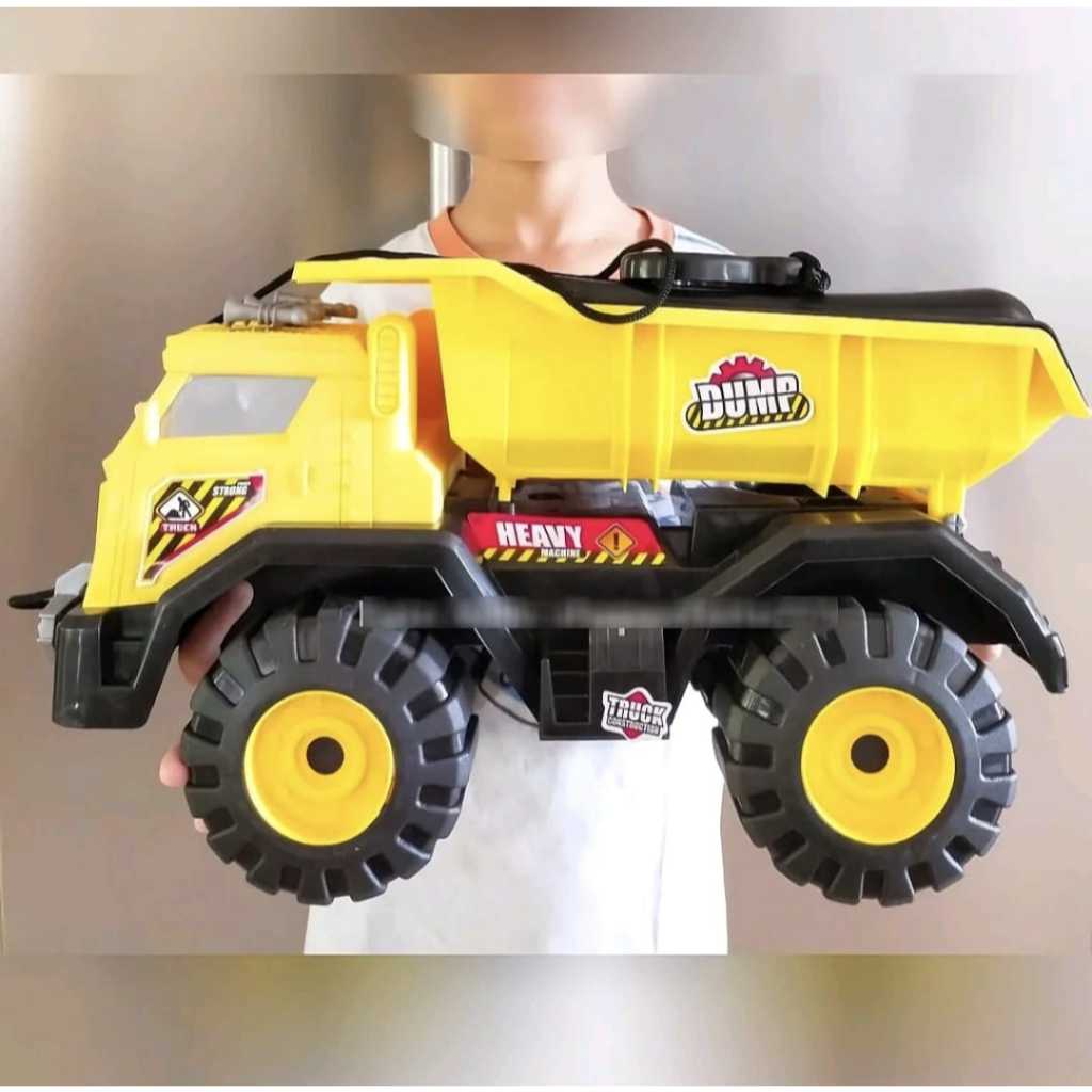 COD Mainan Anak Laki Laki Truk Dump Jumbo Bisa Dinaiki / Truk Angkut Pasir Berukuran Besar -AK54