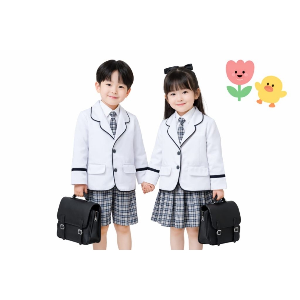 BAJUANAKUNIK / SERAGAM SEKOLAH KOREA / SERAGAM TK / SERAGAM SEKOLAH ANAK / JAS SEKOLAH ANAK