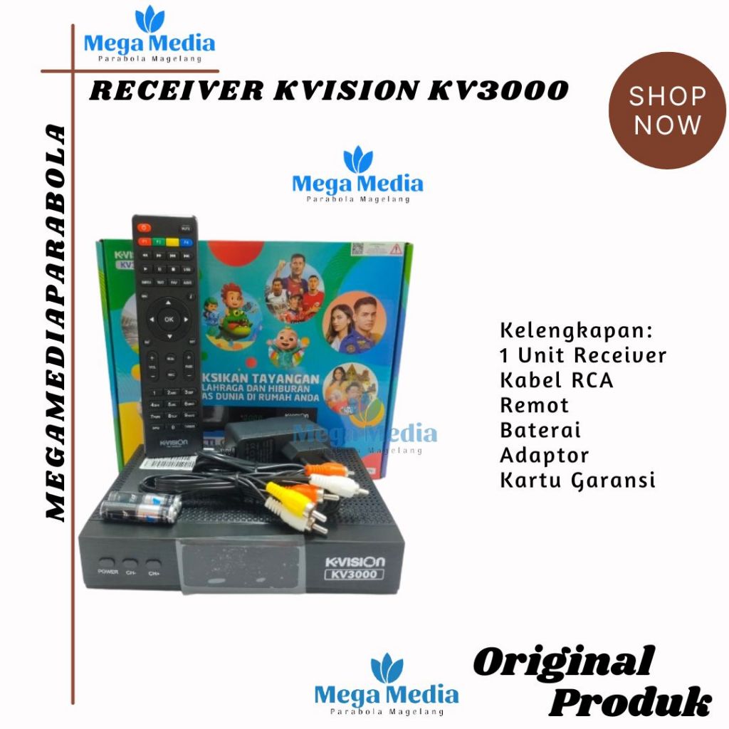 Receiver K-vision Kv3000 Bisa untuk Parabola Jaring/Mini