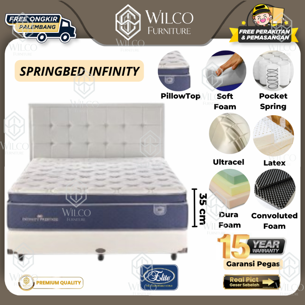 Springbed Elite Infinity Classy 2023 | Kasur Matras Elite Infinity Classy 2023
