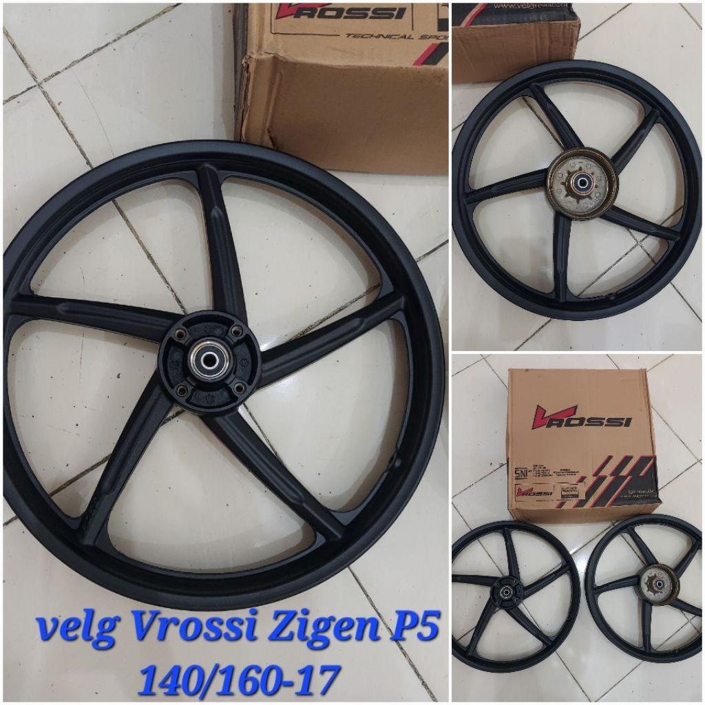 Velg V Rossi Zigen P8 SWAN, P5 Supra X 100cc, Fit Lama (Racing/ Bintang Palang 8, Palang 5)