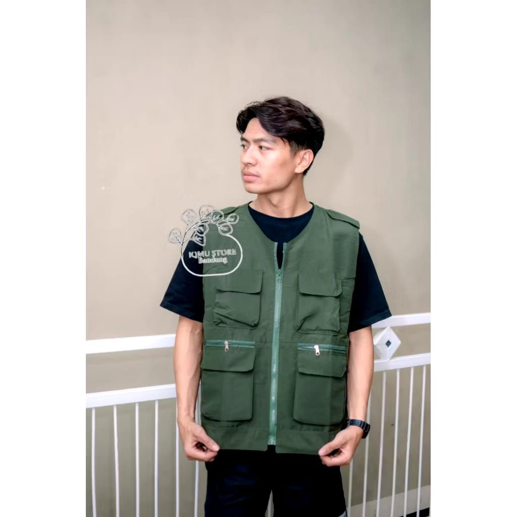 rompi tactical jaring KKN rompi multifungsi rompi kerja rompi lapangan