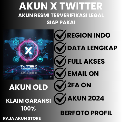 AKUN X TWITTER TUA/OLD 2FA ON FULL AKSES 2K - 10K FOLLOWERS