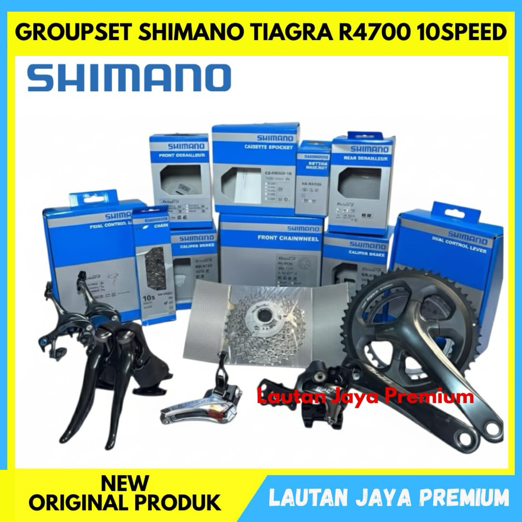 GROUPSET SHIMANO TIAGRA R4700 10 SPEED 50/34 X 170MM 11-34T TERBARU