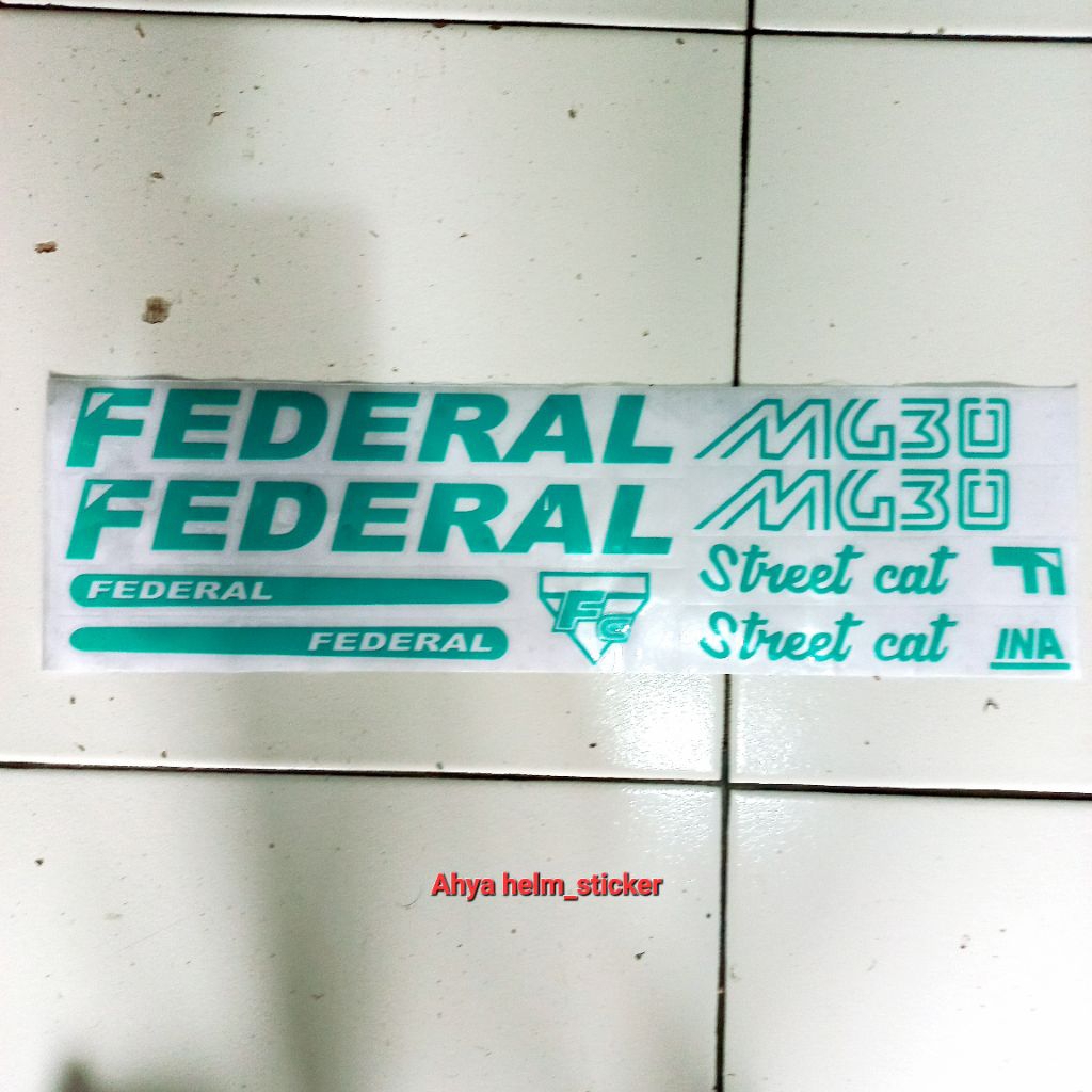 Sticker cutting sepeda FEDERAL MG30 Street cat