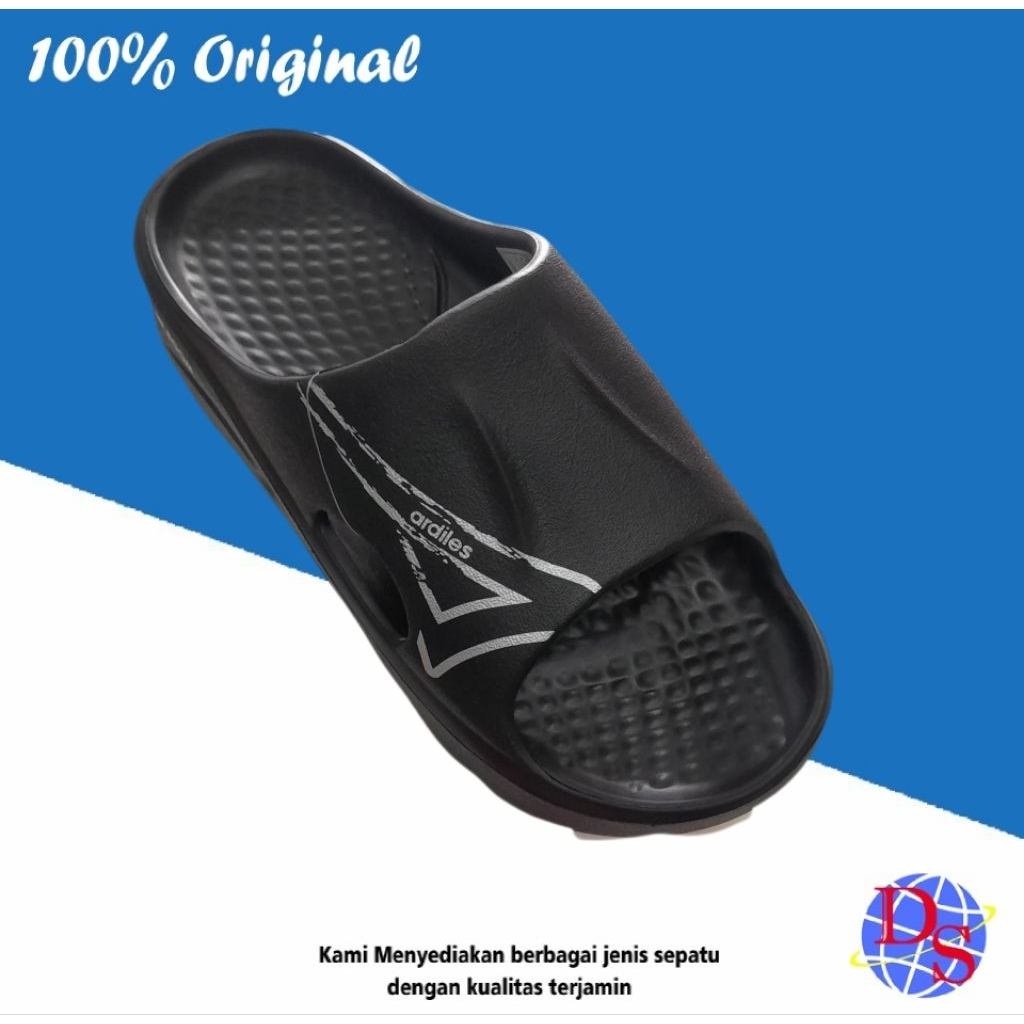 Sandal Slide Ardiles Drive Cozy Slide Hitam Sandal Pria