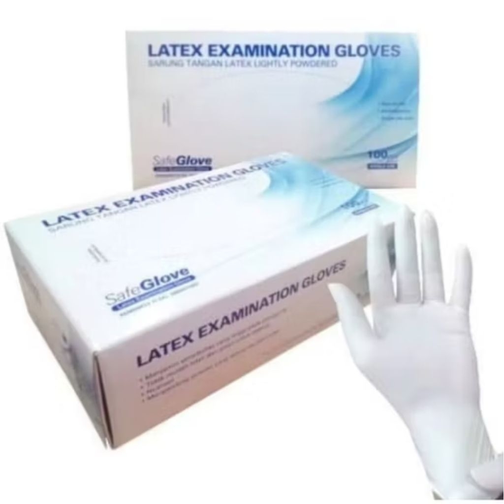 Safe Glove| Sarung Tangan Latex Satuan| Handscoon