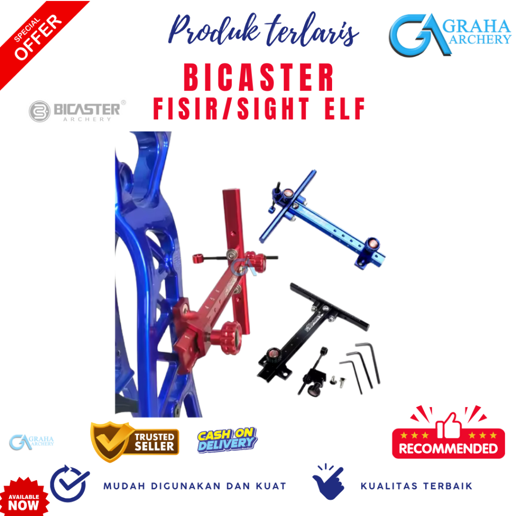 FISIR BICASTER AMBIDEXTROUS CNC RECURVE | FISIR BIDIKAN PANAHAN