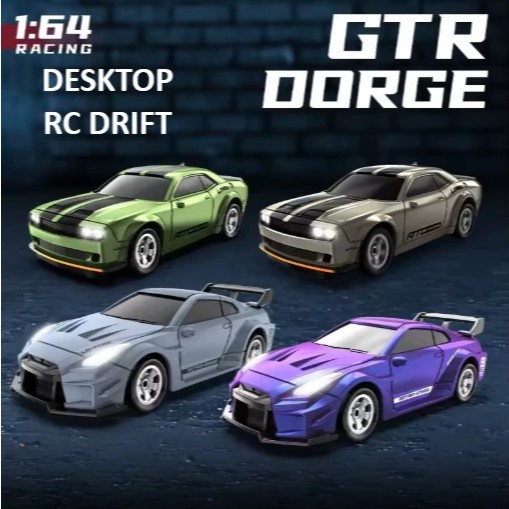 RC DRIFT CAR MINI 4WD QD 1:64, Remote Control Pocket Car, Mobil RC Mini Quick Drive