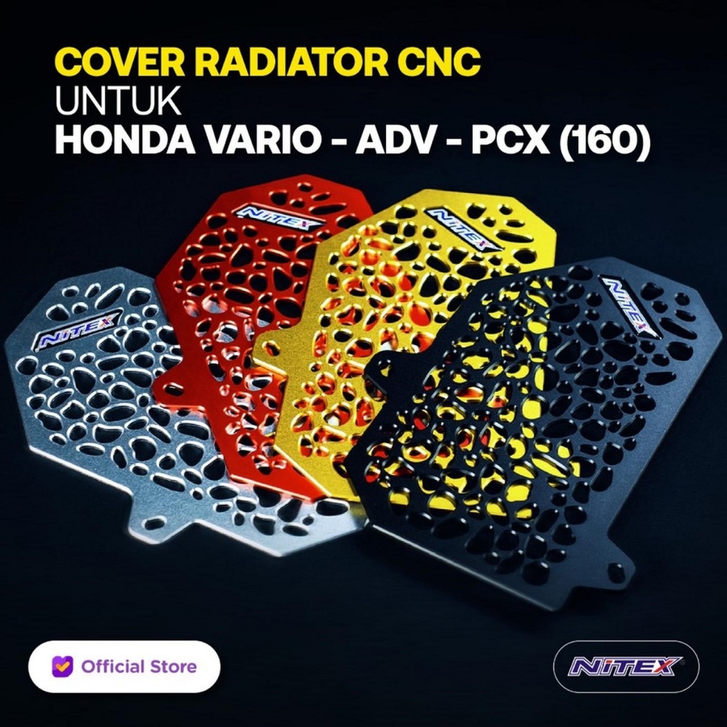 NITEX Cover Radiator Alumunium CNC Honda Vario 160 ADV 160 PCX 160