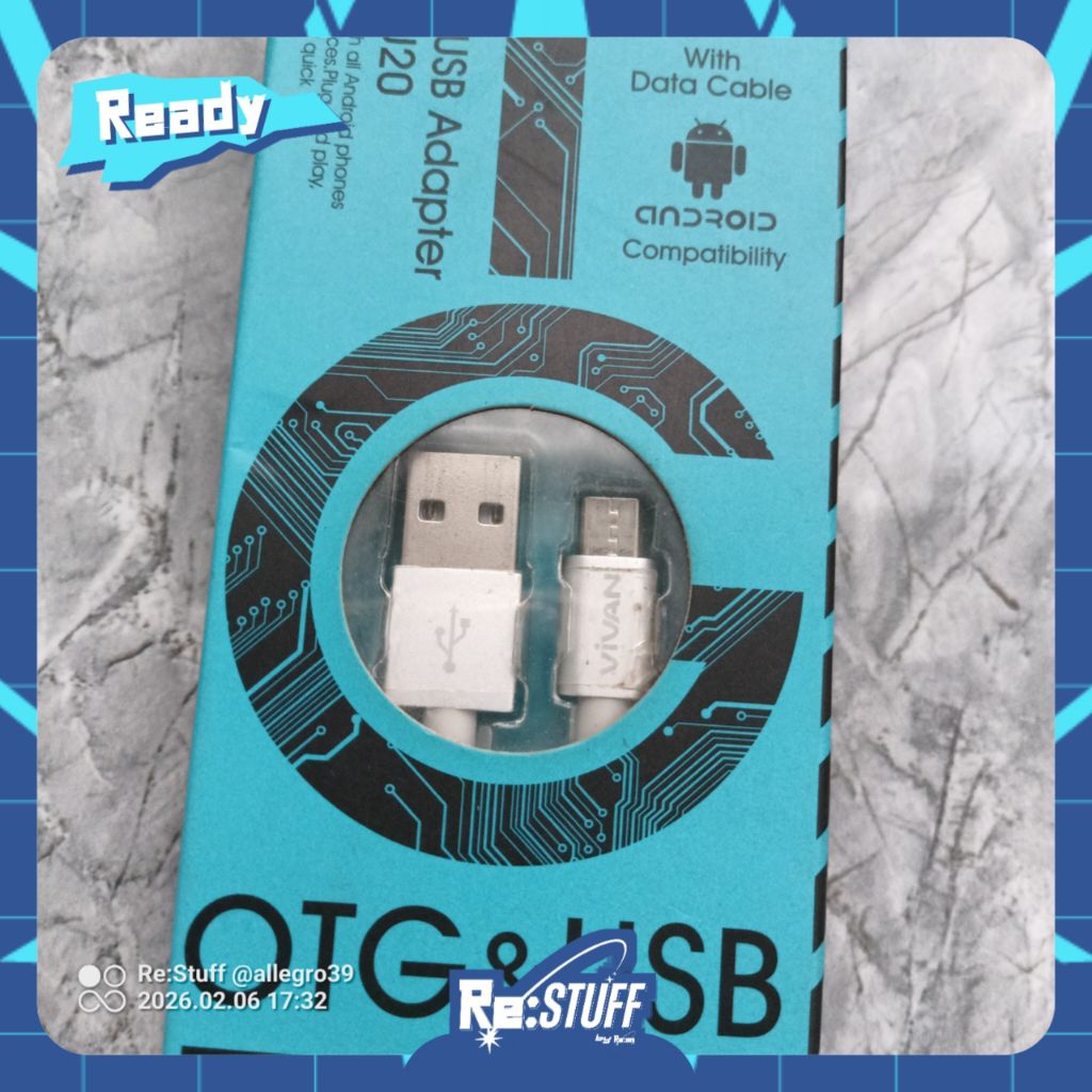 [Bekas] Kabel Data micro usb merek Vivan kondisi baik