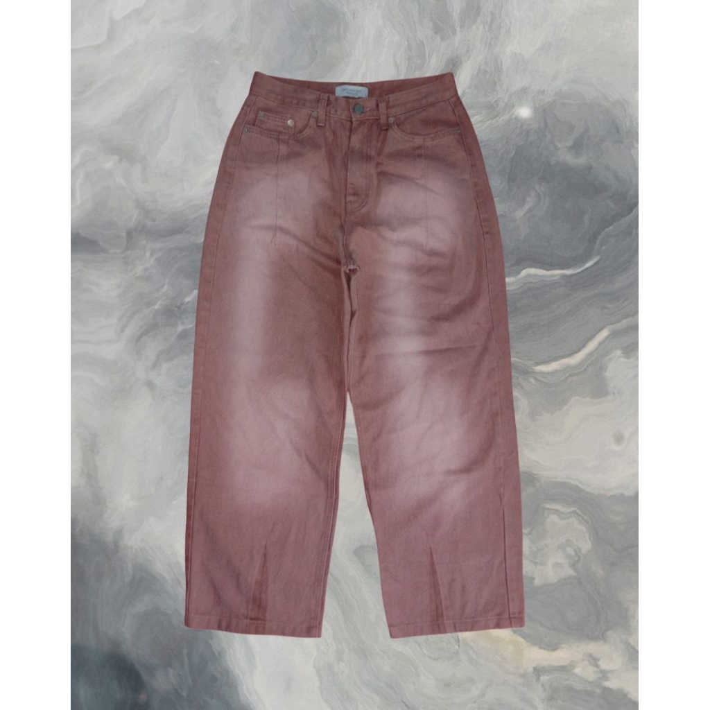 Celana Baggy Retro Pink Jeans Gombrong ONE PERCENT