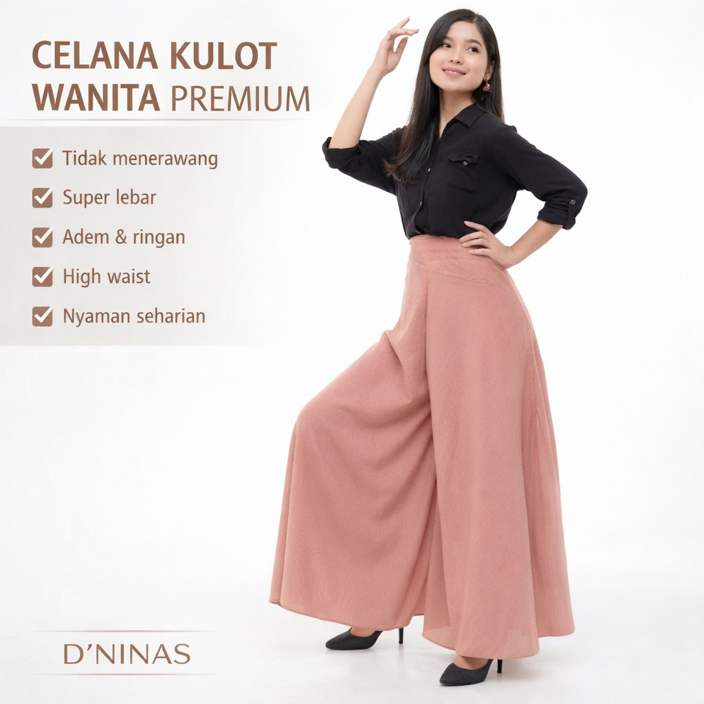 CELANA KULOT PAYUNG CERUTY Tebal Celana Kulot Payung Kulot Payung Wanita