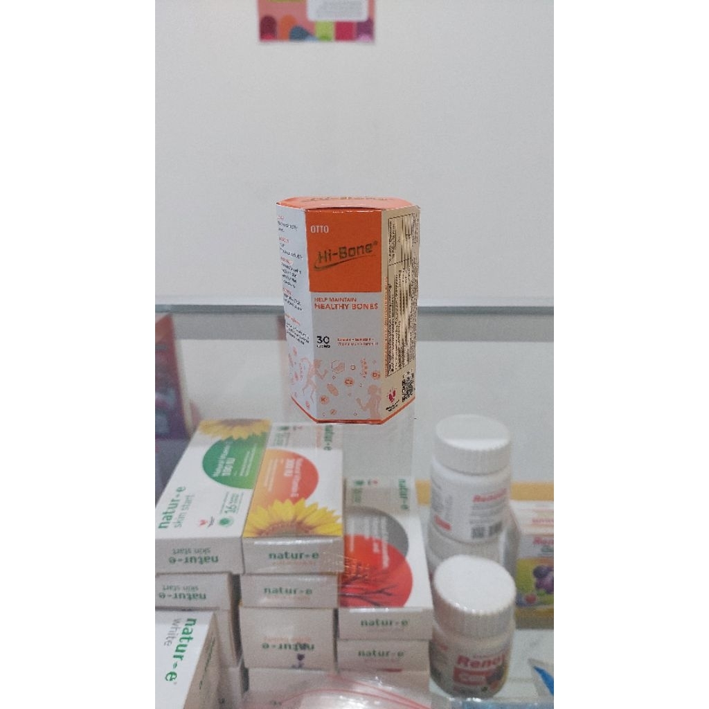 HI-BONE HI BONE TABLET 1 BOTOL ISI 30 TABLET KAPLET SUPLEMEN UNTUK TULANG