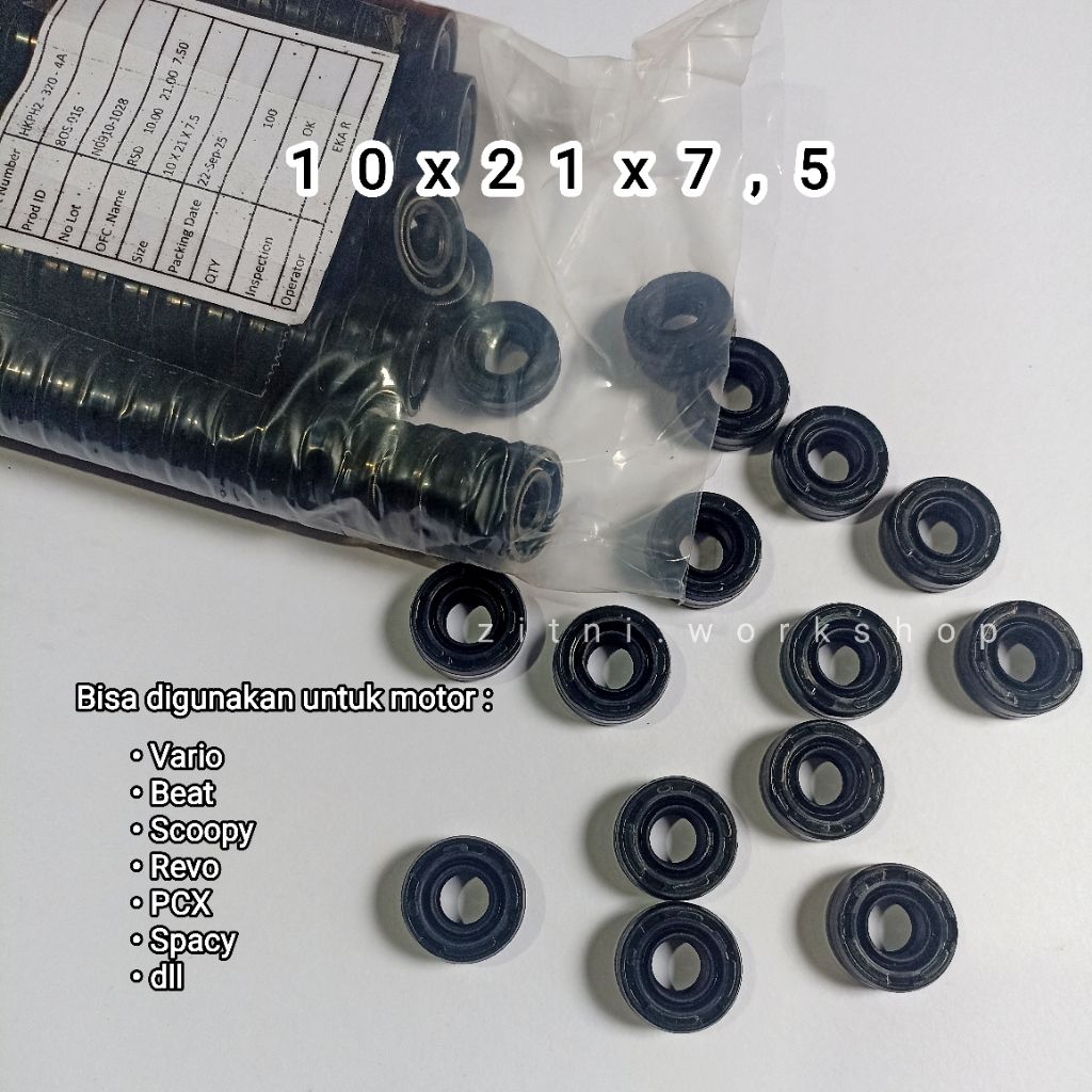 Original Import Oil Seal Sil Shock Belakang VARIO BEAT 10.21.7,5 ARS