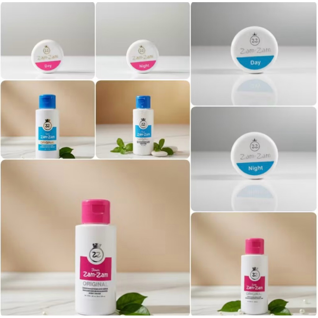 Ecer cream Zam zam original day night toner sabun