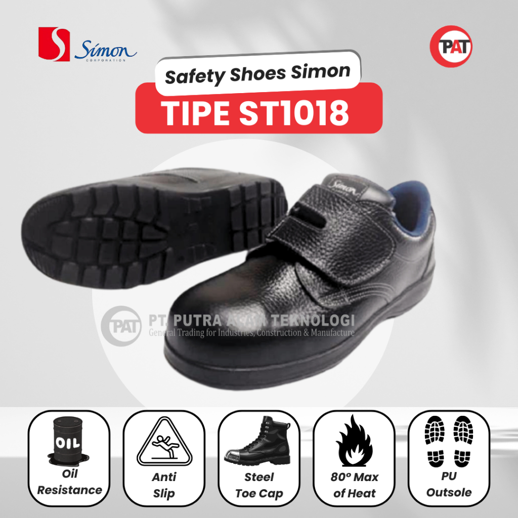 SIMON ST1018 Sepatu Safety Pria Safety Shoes Sepatu Simon Sepatu Boots Simon Original