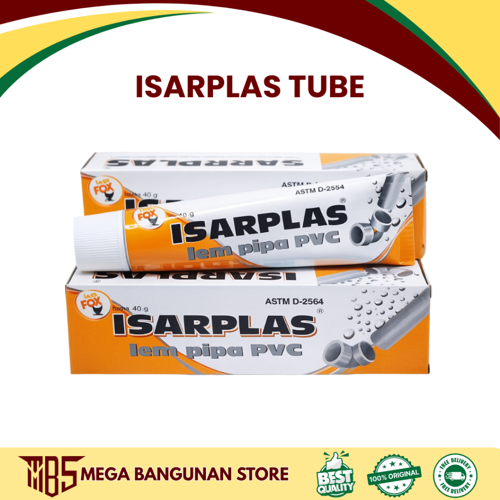 Terbaik Lem Pipa PVC ISARPLAS 40 G - Lem Paralon Original