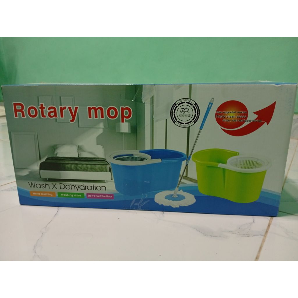 Spin Mop Stainless / Pel Putar / Rotary Mop