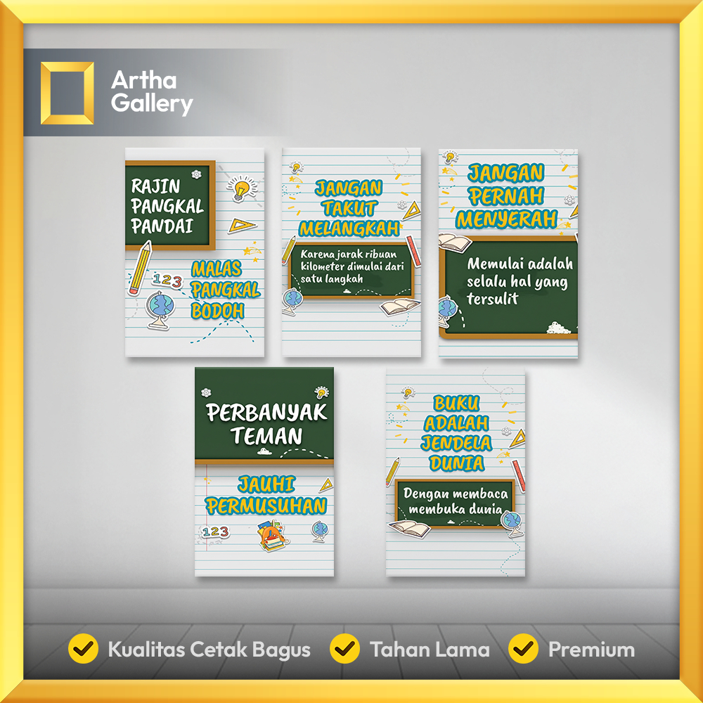 hiasan dinding sekolah tk bimba motivasi belajar - p106
