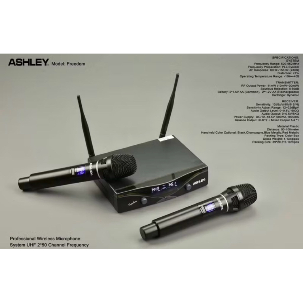Mic Wireless Ashley Freedom / Microphone Ashley Freedom Original