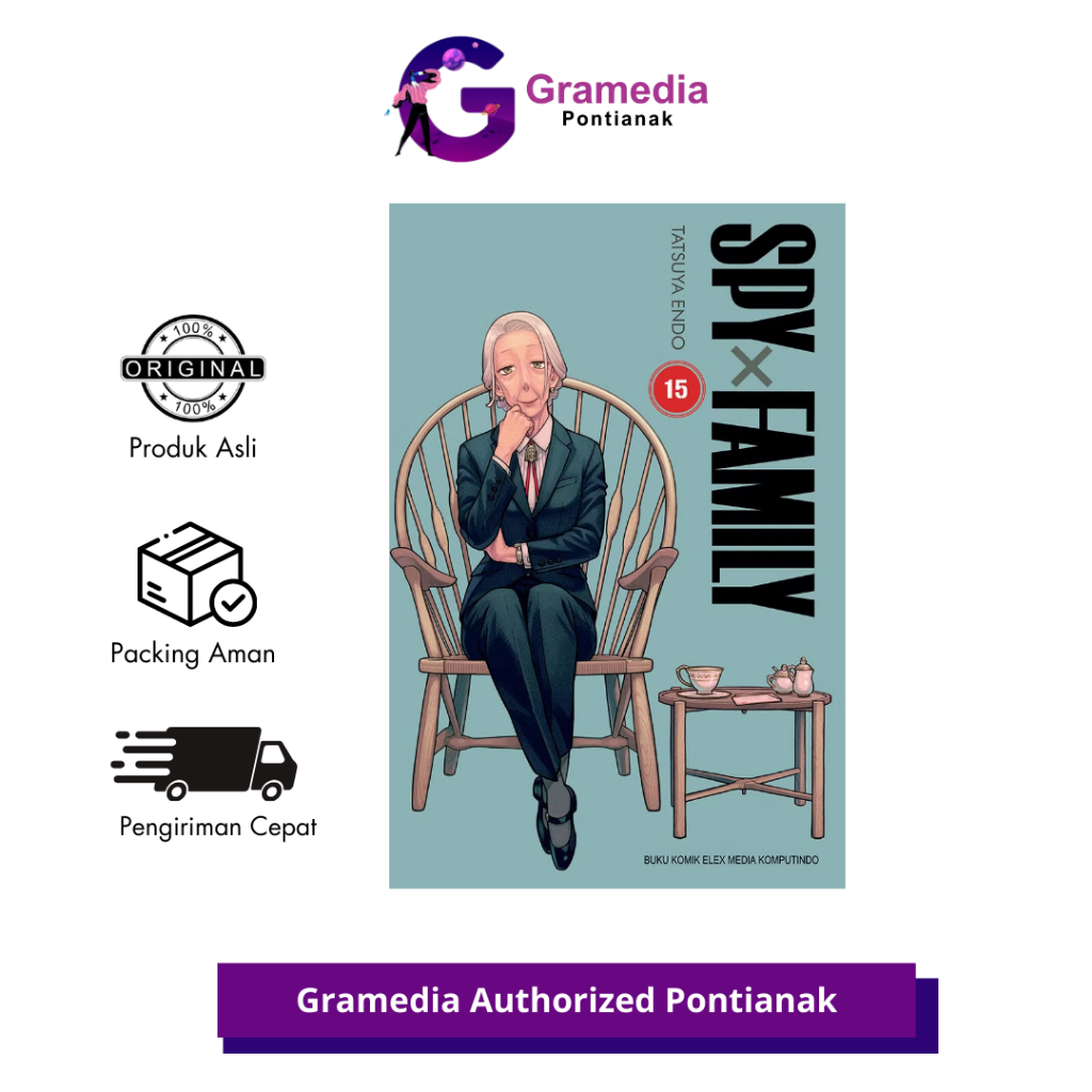 GRAMEDIA PONTIANAK - SPY X FAMILY 15 - KOMIK