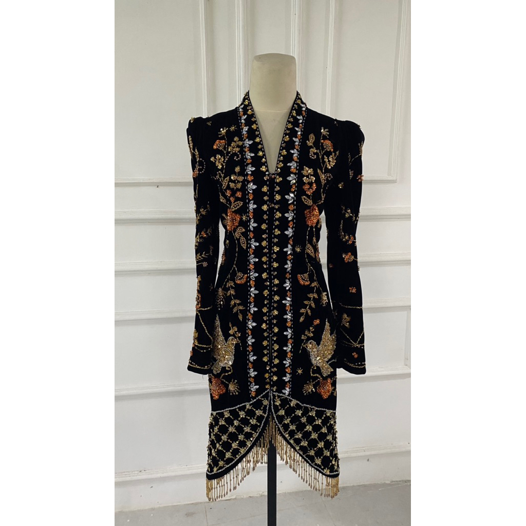 Kebaya BLUDRU PREMIUM pengantin // Kebaya pengantin // Bludru Hitam