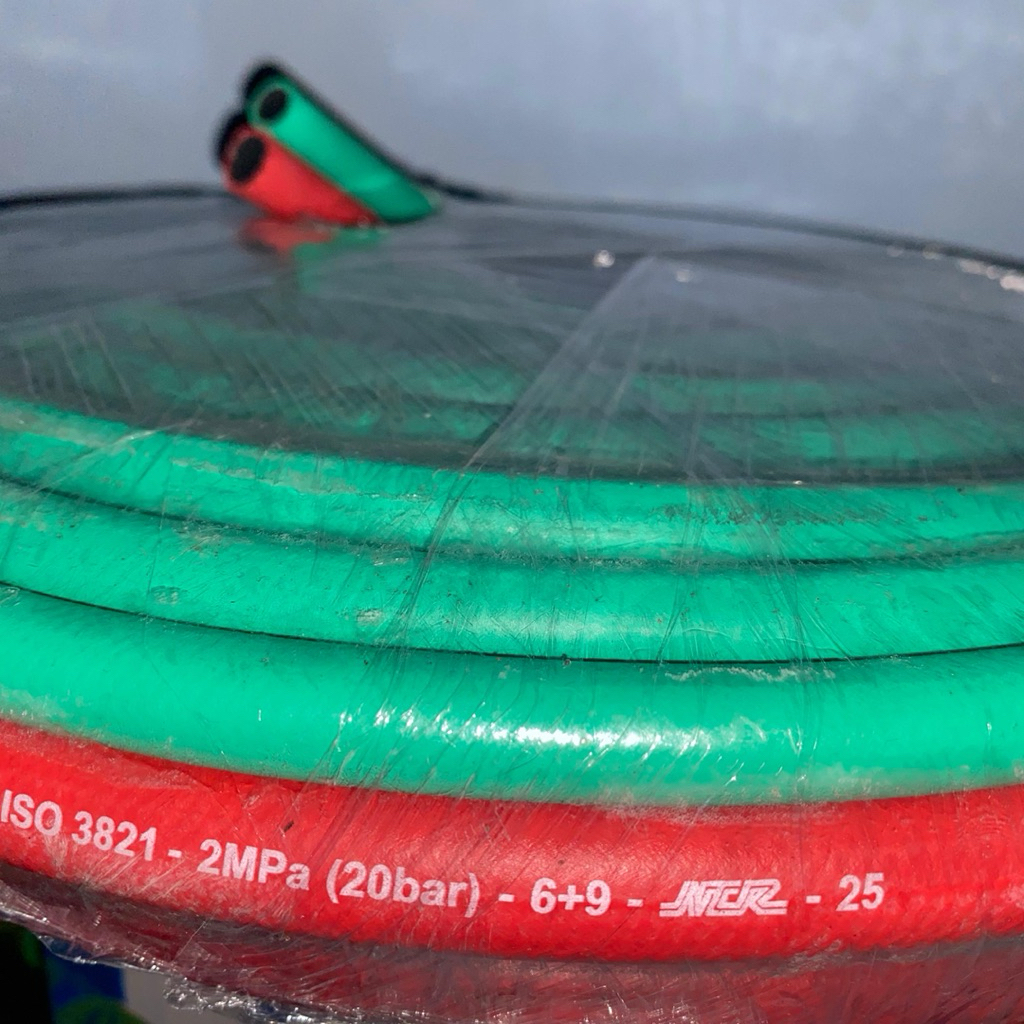 Selang Las Double Oxygen Acetylene Twin Welding Hose LPG Oksigen NCR