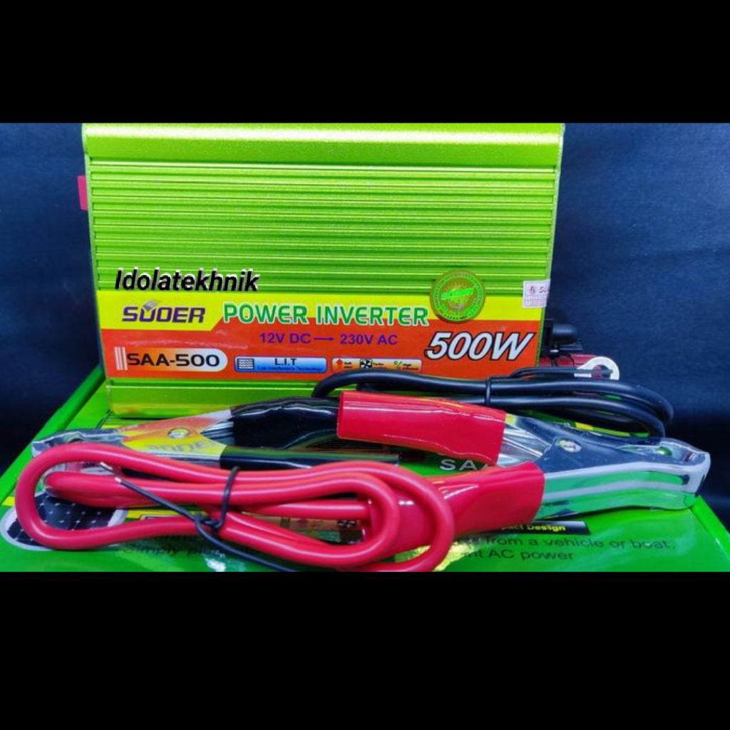 Power Inverter 500 watt SUOER / Inverter 500W SUOER 12V DC to 220V AC (Bukan Hanaya)