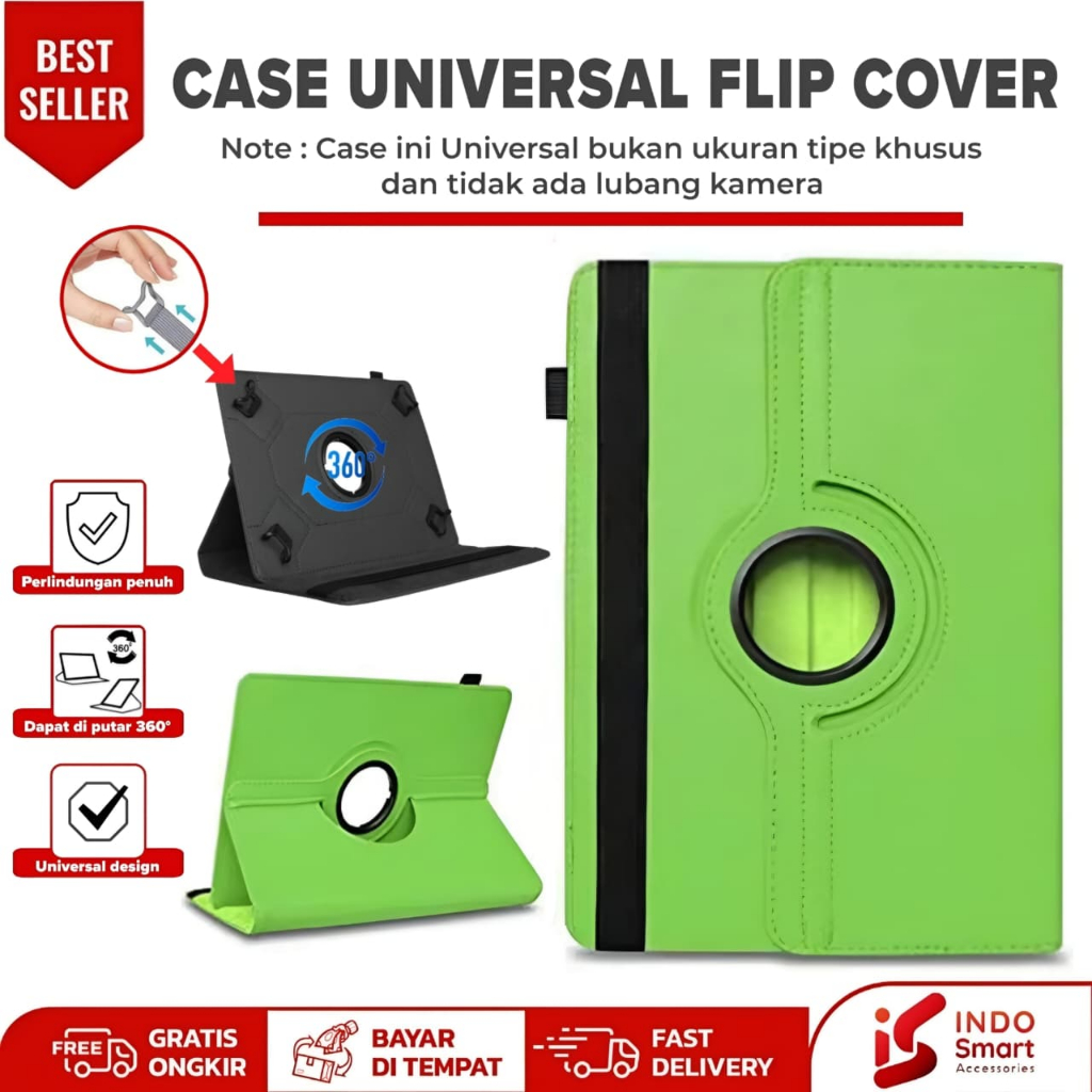 Case Advan Tab VX | Advan Tab VX - 10.4 inch Rotary Universal Flip Cover Casing Standing