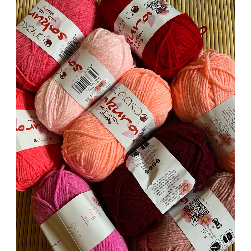 Benang Rajut Katun Susu 5 ply| Milk Cotton | 5 ply 50 g | part 6