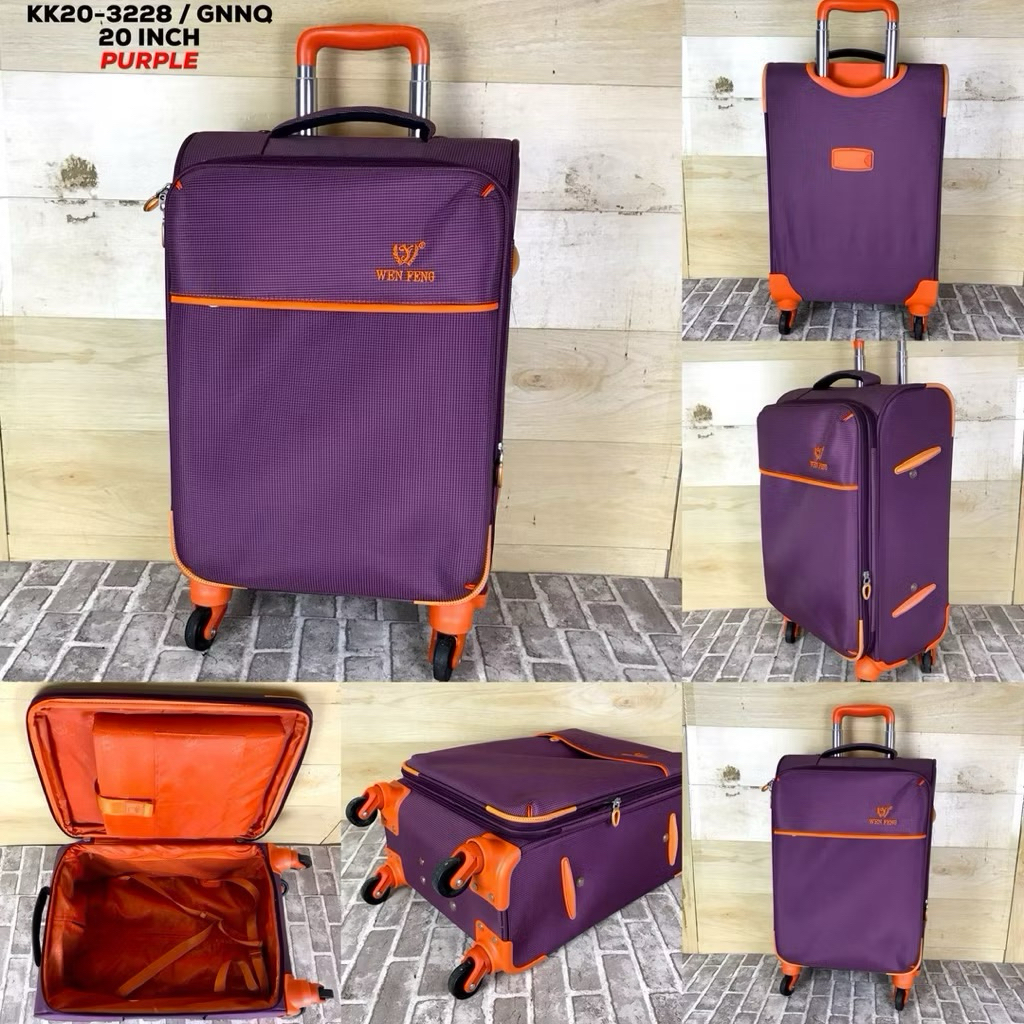 koper 20in, bahan kain tebal roda 4, import ori