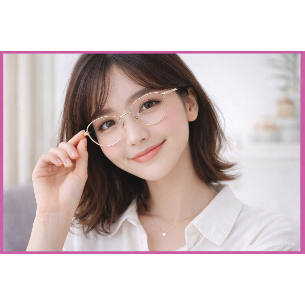 Optik Cahaya Truevue / Frame Bulat / anti radiasi / anti uv / Kacamata free lensa / kacamata minus /