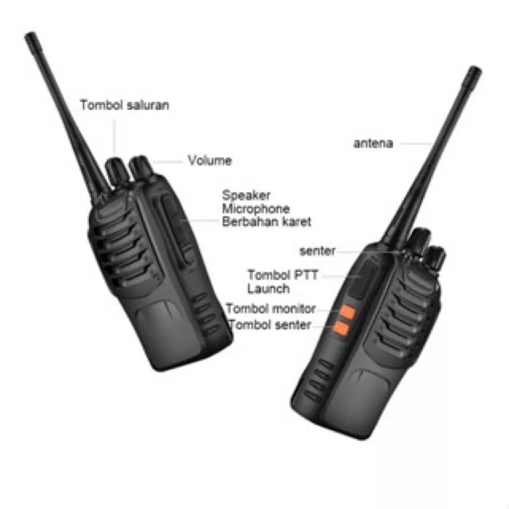 100%Ori HT 888S / Baofeng Handy Talky RadioHT/ Antena Radio HT Baofeng 888S/Radio HT Walkie Talkie W