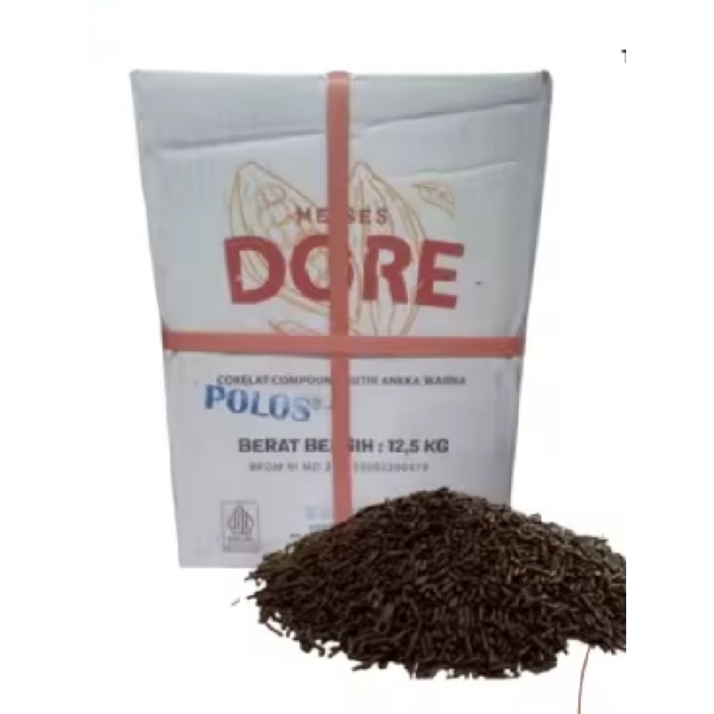 Coklat meses merk Dore(meses gogo)kemasan repack 250gr.500gr