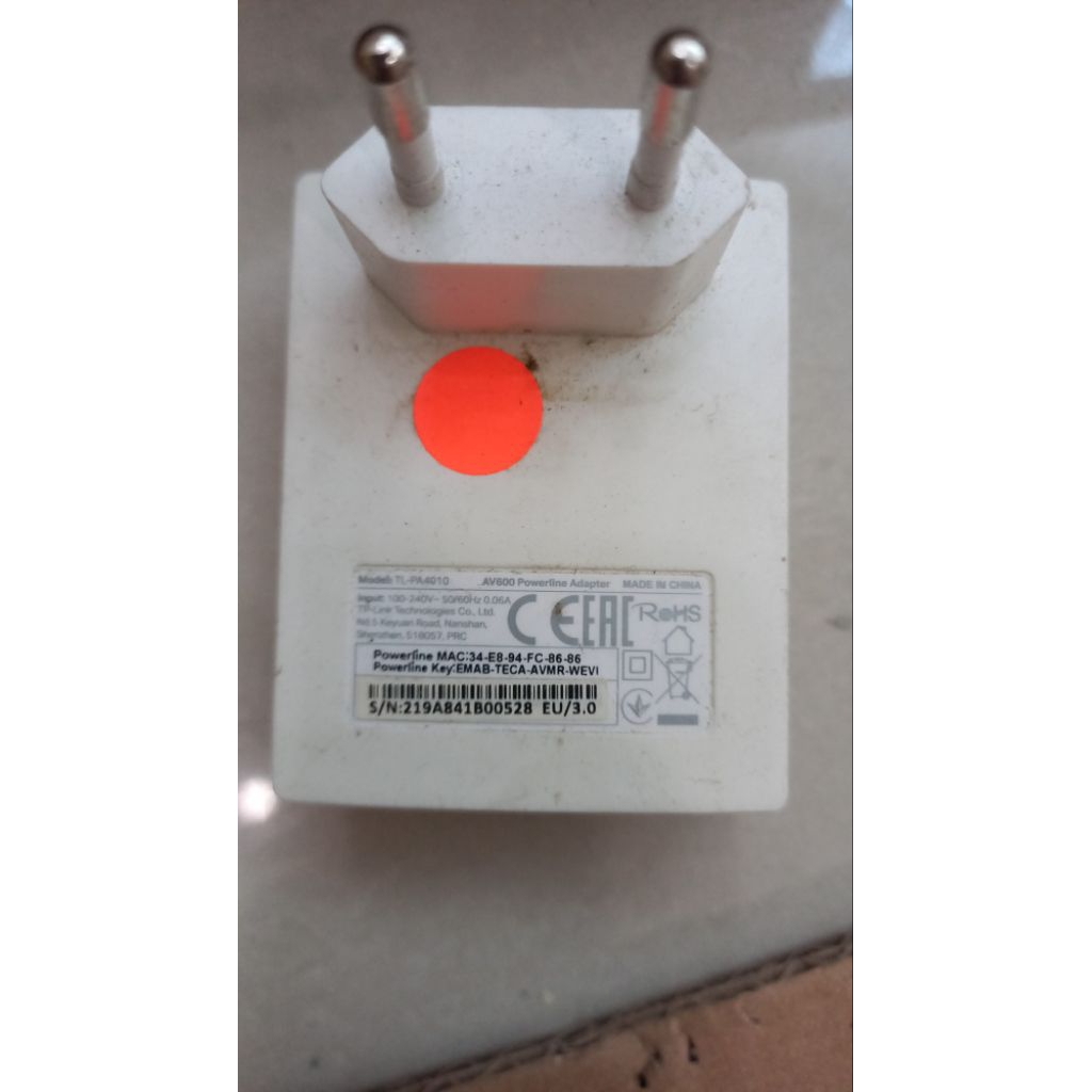 TP-Link Adapter PowerLine TL-PA4010 AV600 + RJ45