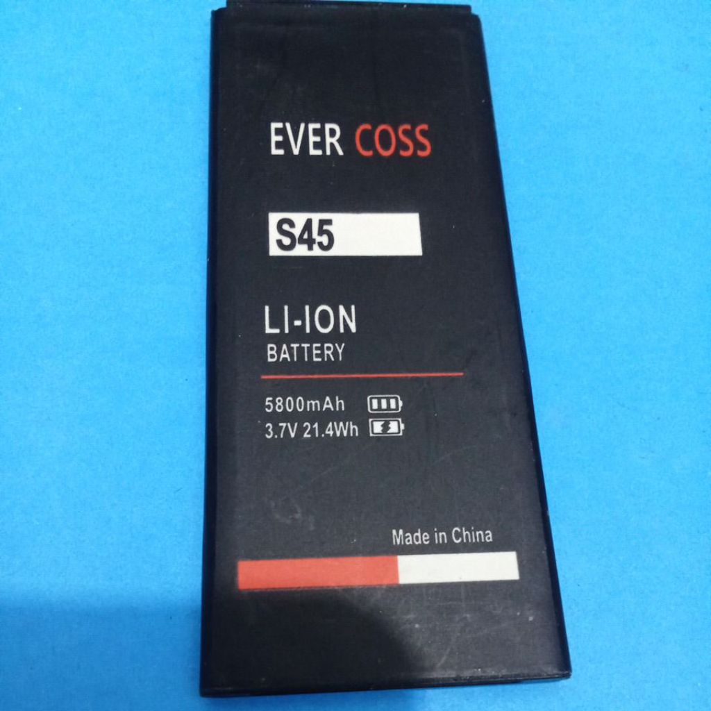 BATERAI HP EVERCOSS S45 ORI COPOTAN MASIH LAYAK PAKAI