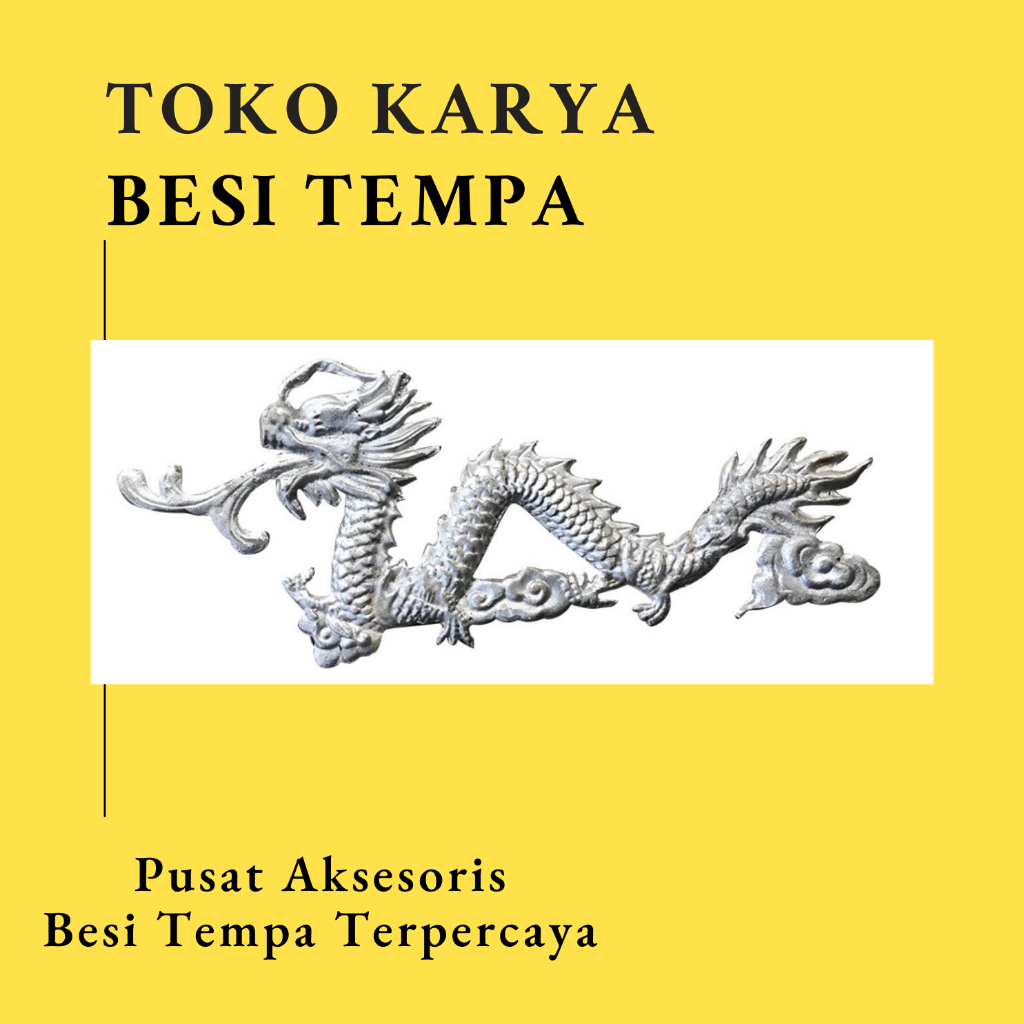 Ornamen Pagar Besi OR-Naga Awan / Master Pagar / Gerbang Mewah / Ornamen Pagar Besi Naga / Ornamen P