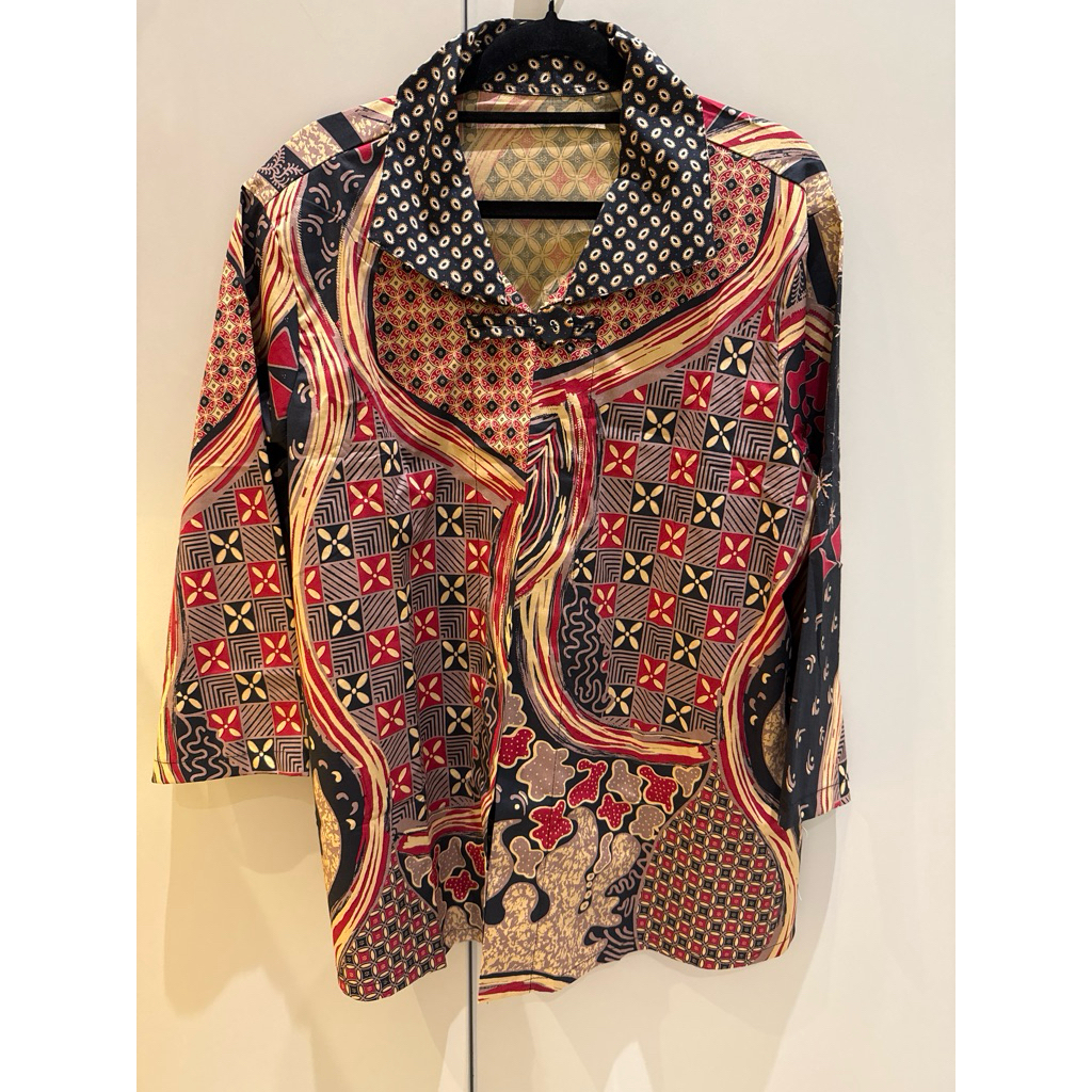 Size XXL - Sore Blouse Batik / Baju Atasan Batik Wanita Lengan 7/8